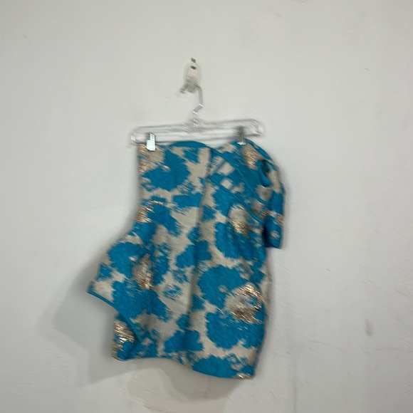 Bella Barnett One Shoulder metallic cocktail Dress - Picture 8 of 11